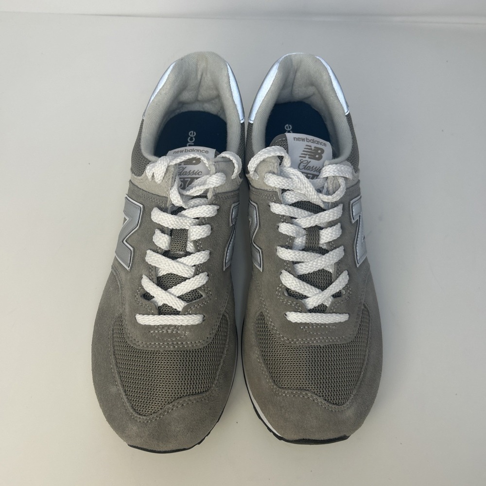 New‎ Balance 574 Core Grey  Women's Sz 10.5 D Wide WL574EVG Classic Suede NIB - Picture 5 of 11